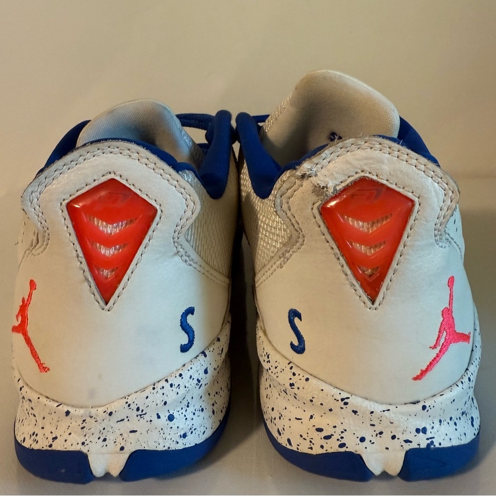 Nike Air Jordan CP3 7 VII AE NikeID Custom White Blue Red Size 9.5 - Picture 4 of 12